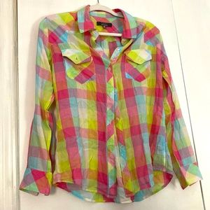 Colorful plaid shirt